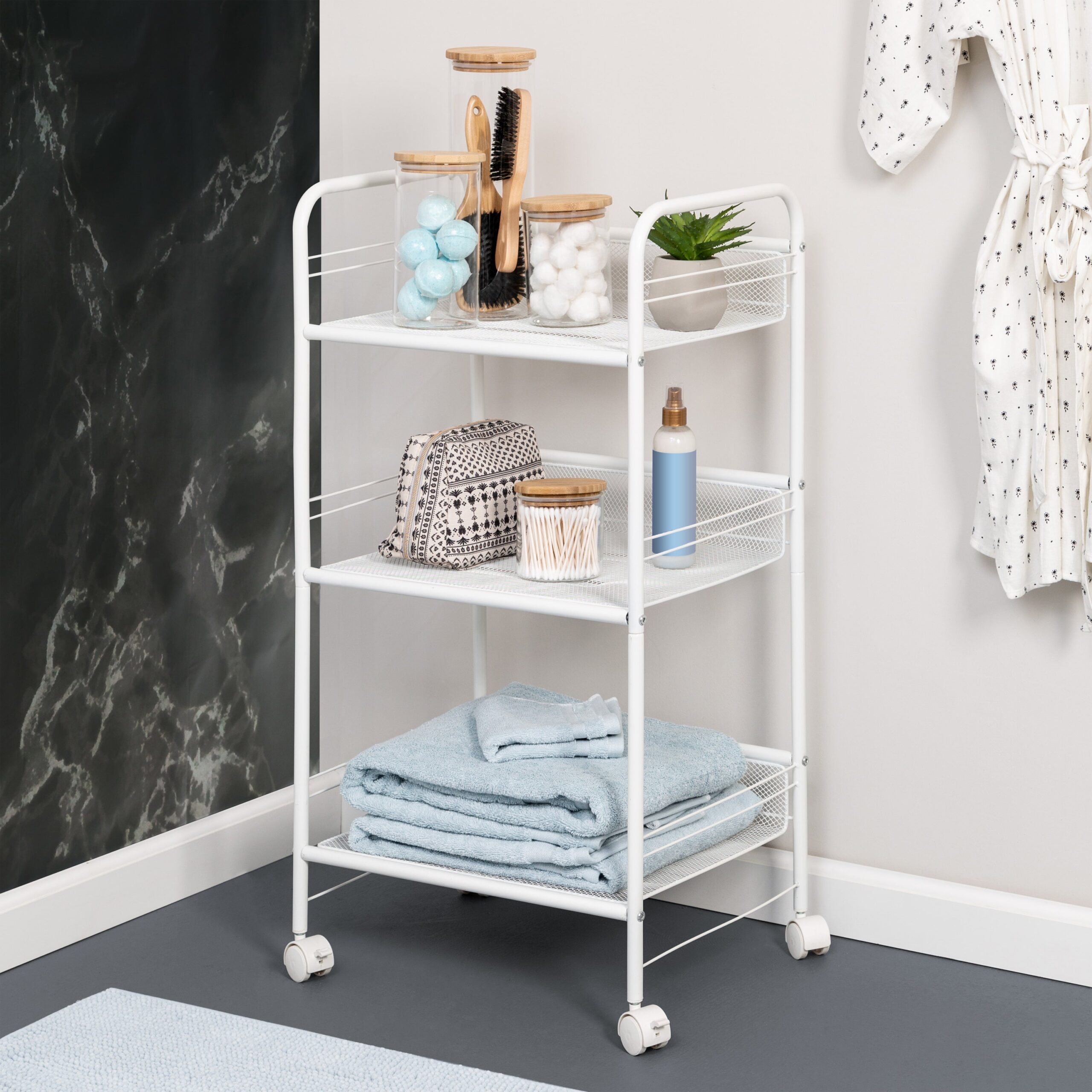 white steel wire 3 tier multi purpose cart white steel wire 3 tier multi purpose cart