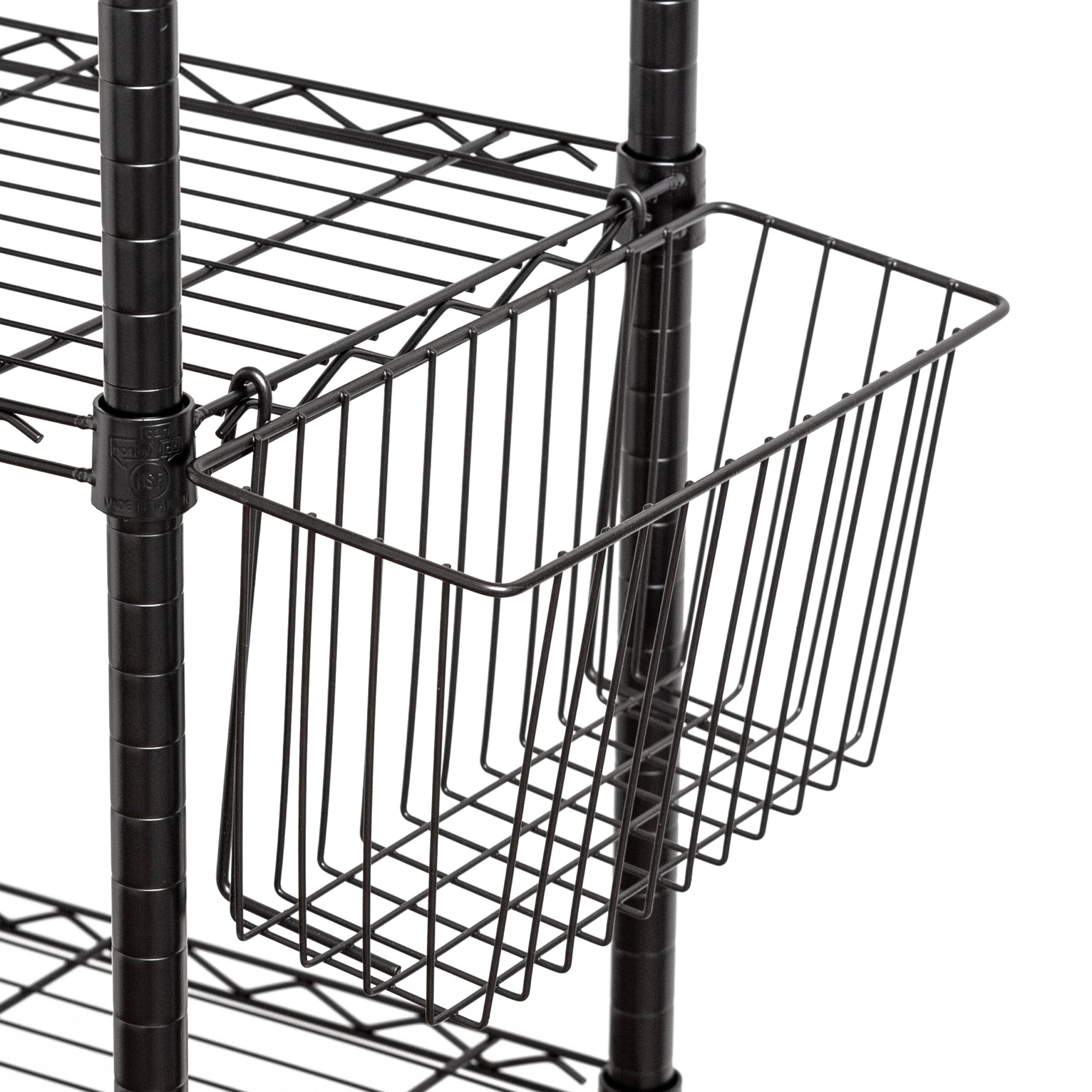 black wire shelving basket black wire shelving basket