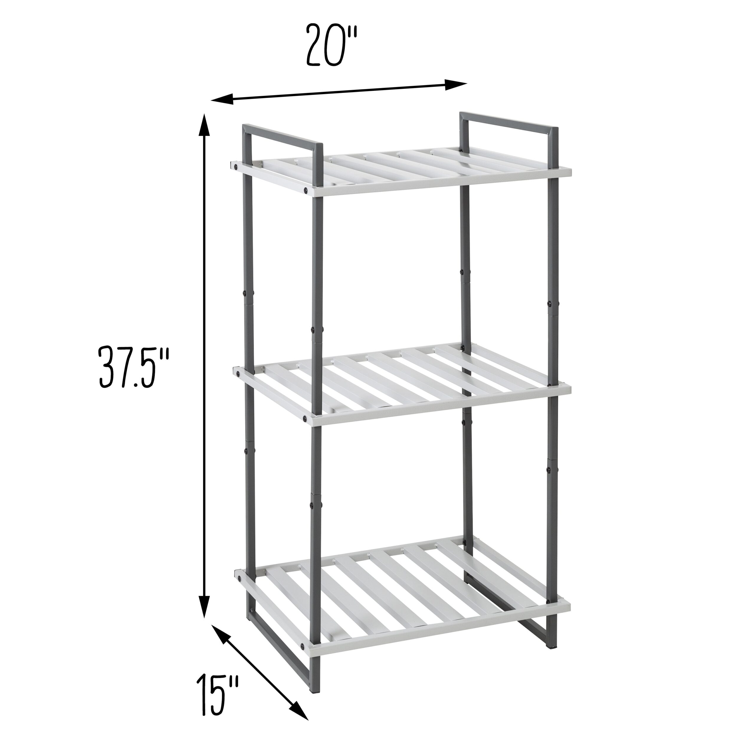 gray 3 tier small metal shelf gray 3 tier small metal shelf
