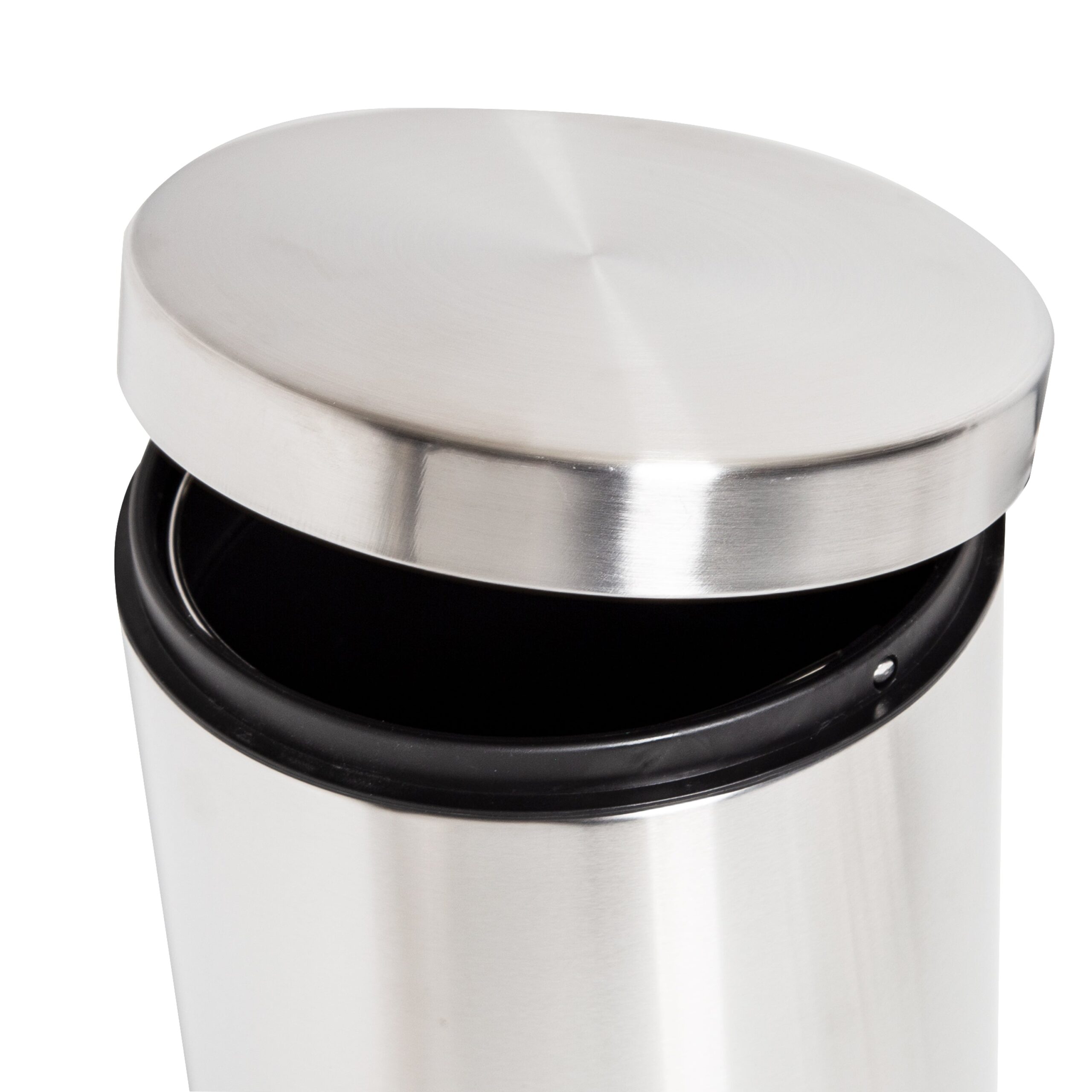 silver 5l stainless steel round step trash can silver 5l stainless steel round step trash can