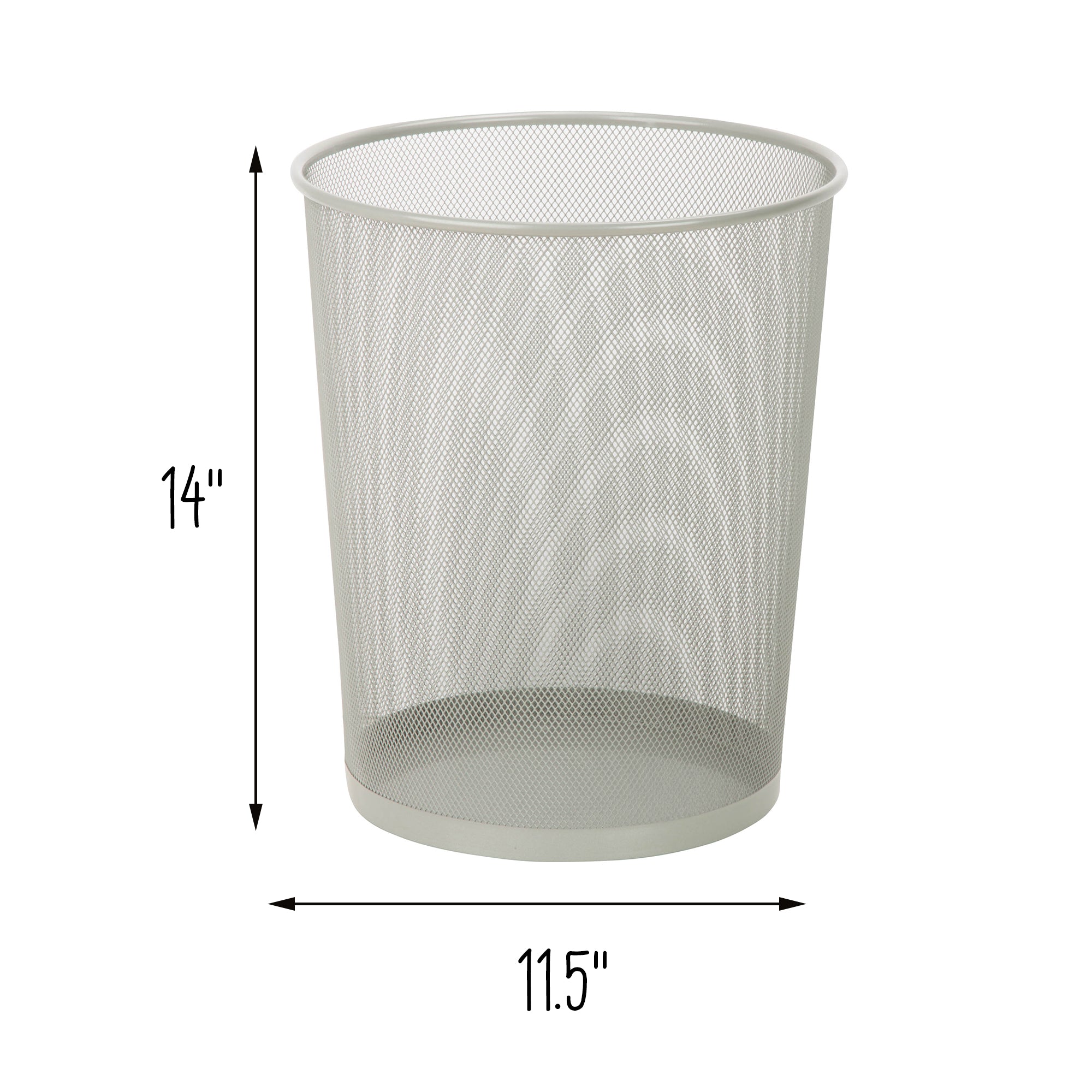 silver 18l small wire mesh trash can (single or 2 pack) silver 18l small wire mesh trash can (single or 2 pack)